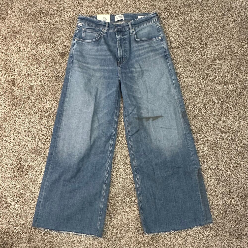 CITIZENS OF HUMANITY Women's Lyra Wide Leg Crop Size 28 In Abliss - Picture 3 of 11